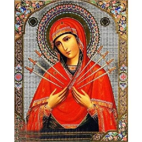 DPF Diamond painting Religious 5d Round Drill Diamond Painting Cross Stitch Pasted priest Room Decor diamond embroidery Picture