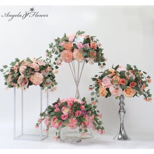 35cm wisteria peony rose artificial flower ball centerpieces decor wedding bouquet floral arrangement backdrop table flower vine