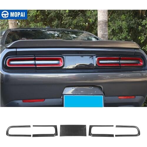 MOPAI Lamp Hoods for Dodge Challenger 2015+ Car Rear Tail Light Lamp Decoration Cover Accessories for Dodge Challenger 2015