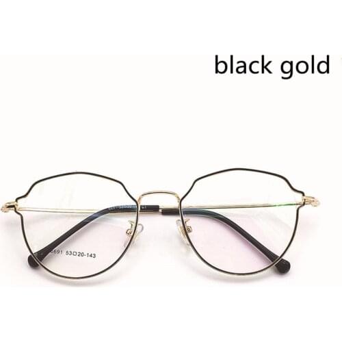 Hip-hop Stainless Steel Men And Women Fashion Alloy Retro Glasses Frame Multiple Colors Ultra Light Thin Edge Frames For Women