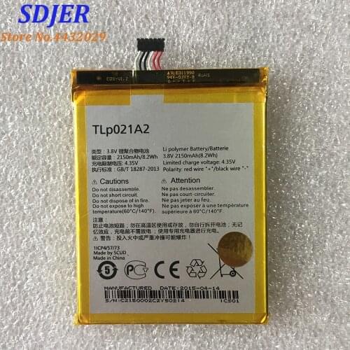 Original TLp021A2 2150mAh Battery For Alcatel OneTouch Idol 2S OT-6050 OT-6050Y For TCL S830U S838M Accumulator Smart Phone