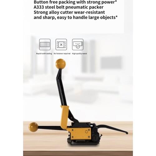 A333 portable manual steel belt strapping machine iron belt buckle-free strapping machine small strapping