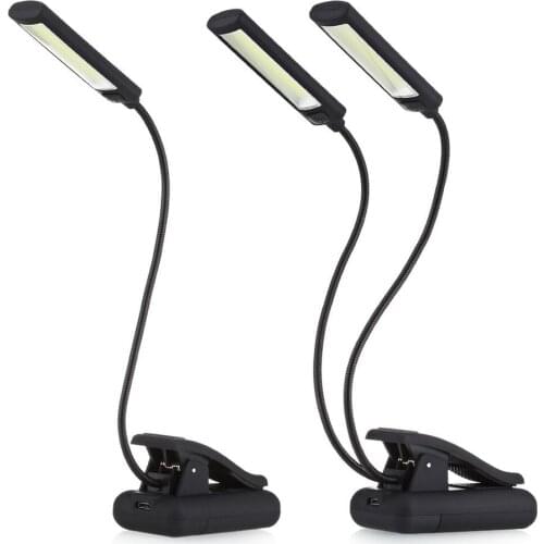 6W LED USB Dimmable Clip On Reading Light for Laptop Notebook Piano Bed Headboard Desk Portable Reading Night Light