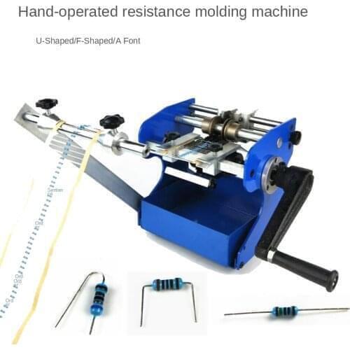 U/F Type Resistor Axial Lead Bend Cut & Form Machine Hand Crank Vertical Resistance Capacitor Inductance Forming Machine