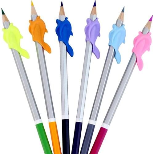 Dolphin Pen Grips Hold Writing Posture Correction Device Kid Student Stationery