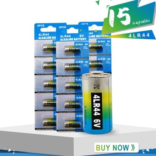 15pcs/3 card 6V 4LR44 Alkaline Batteries for Dog Training Shock Collars Beauty pen A544V 4034PX PX28A L1325 4AG13 544 4A76