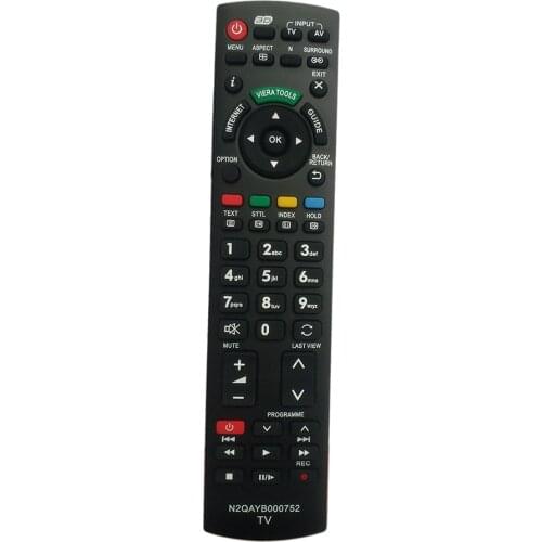 N2QAYB000752 Remote Control Replace for Panasonic LCD TV N2QAYB000572 N2QAYB000487 EUR7628030 EUR7628010 N2QAYB000352