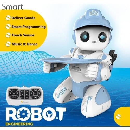 Remote Control Intelligent Smart RC Delivering Robot Can Singing Dancing Program Gliding Home Decoration Kid Friends Gesture Toy