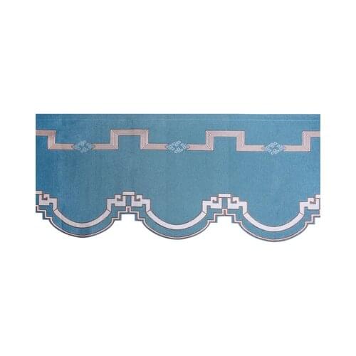 1 PC Curtain Valance Tier Jacquard Floral Chenille Luxury Chinese Roman Short Kitchen Door Cafe Curtain Swags JS200B
