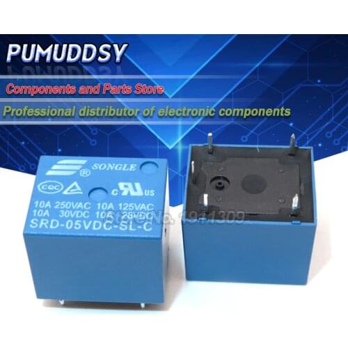 5PCS Relay SRD-05VDC-SL-C SRD-05VDC-SL SRD-05VDC SRD-05V relays 5PINS 5V DC High Quality