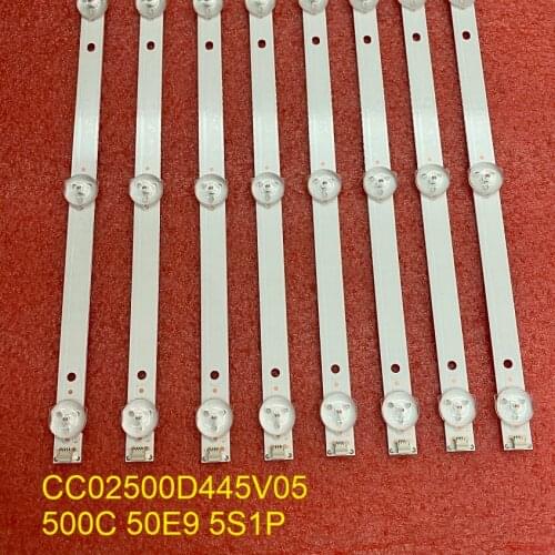 80pcs/lot LED strip For For TH-LD50WE9 XYD50BA01 LE-8815A LE-8822A 50A6 LE50U51A LD-50FHD CC02500D445V05 500C 50E9 5S1P 4X10
