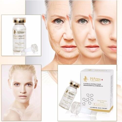 9PCS QBEKA Beauty Product Pure Sheep Placenta Essence Face Care Serum For Damaged Skin