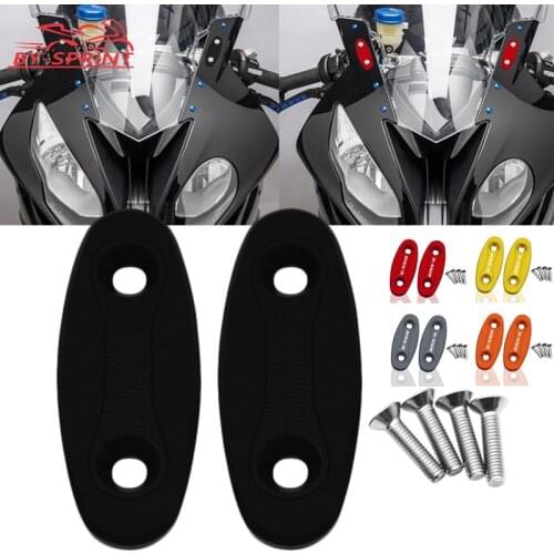 CNC Rear View Mirror Hole Cover Motorcycle Windscreen Driven Mirror Hole Block For SUZUKI GSXR 600 750 1000 GSX-R gsxr 2015-2016