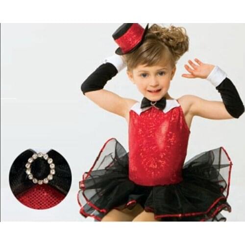 Children Jazz Dance Dress Girls Modern Dance Performance Suit Kids Jazz Dance Dress Performance Costumes Stage Show Wear D-0477