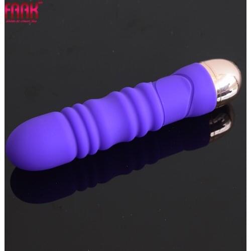 FAAK silicone wand vibrator AA battery power bead anal dildo waterproof female vagina masturbate anal sex toys for men women