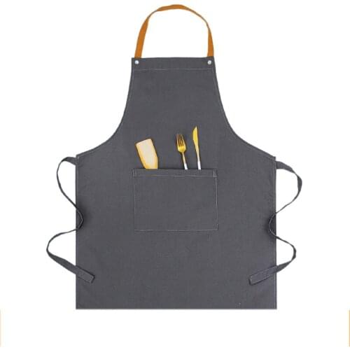 Apron Household Kitchen Antifouling Oil-proof Men Women Female Fashion Nordic Style Work Smock Custom Logo Printing