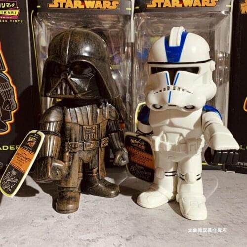 Bandai Genuine Anime Star War Action Figures Imperial Stormtrooper Dark Trooper White Soldier Desktop Decoration Doll Model Toy