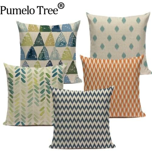 Geometry Colorful Pillowcases Nordic Throw Pillow Gaming Chair Bed Outdoor Cushion Cover Custom Home Sofa Decor Pillow Covers