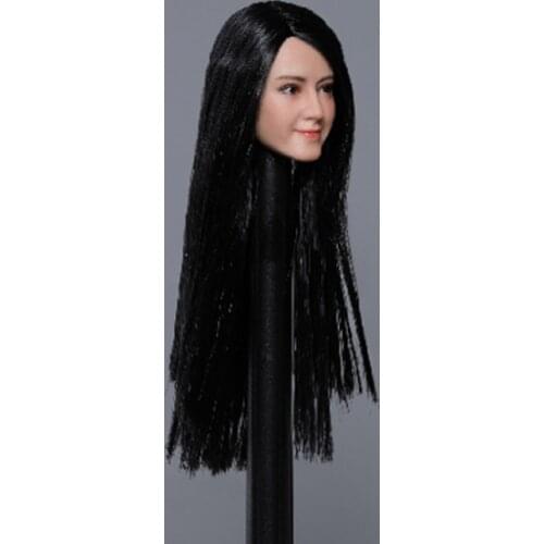 Collectible 1/6 Asia Beauty Female Head Sculpt Dilraba Gulnazar Costume Trend Model for 12'' Woman Action Figure Accessory