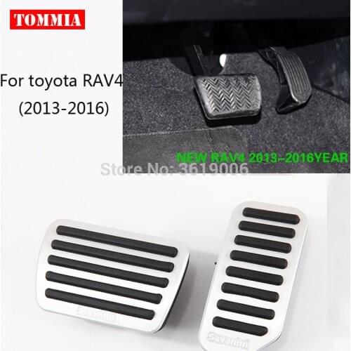 Tommia For Pedal Cover Fuel Gas Brake Foot Rest Housing No Drilling Toyota RAV4 2013-2016 Corolla 12-18 Car-styling