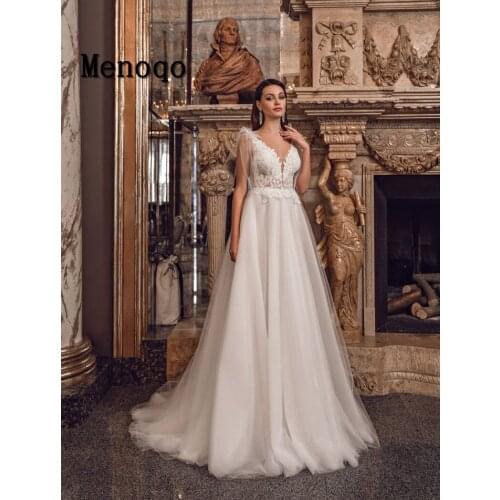 Menoqo Wedding Dresses With A Train