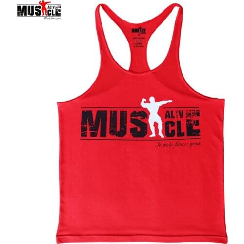 2019 Summer Dress Sportswear Brand Clothing Tank Top Mens Fitness Stringer Bodybuilding Singlets Cotton Muscle Shirts Sleeveles