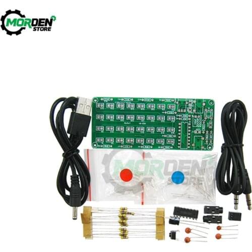 8*4 Level Indicator Kit SMD Soldering Practice Board Audio Spectrum Indicator DIY PartsTool Accessories