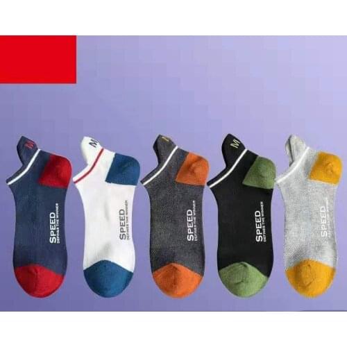 New socks men short socks Women boat socks contton calcetines hombre letters sokken Color matching skarpety Comfortable summer