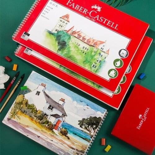 FABER CASTELL Professional Watercolor Paper/Book 16K/8K 230/300g/m² 20Sheet Acuarela Book Colored Pencil Book/Paper Art Supplies