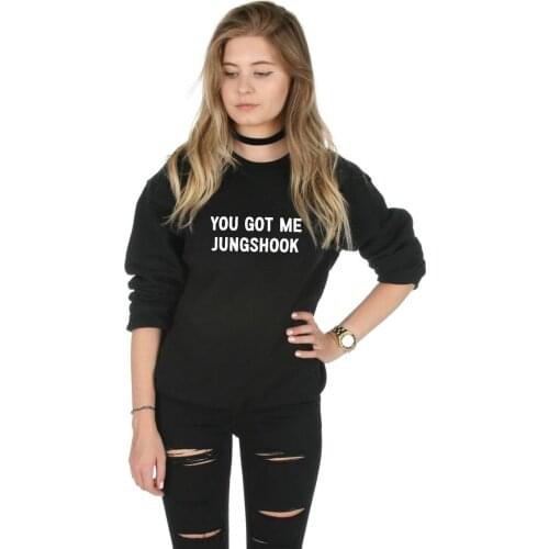 Skuggnas New Arrival You Got Me Jungshook Sweatshirt Jumper Top Fashion Blogger Tumblr Kpop Jumper Long Sleeved Fashion Jumper