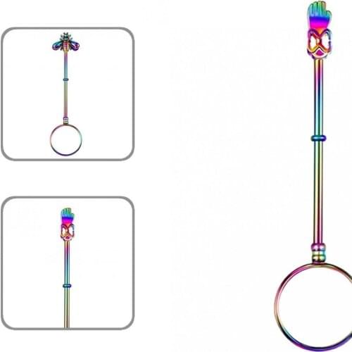 Stable Useful Gentleman Smoking Clip Rack Copper Smoking Finger Ring Elegant for Home