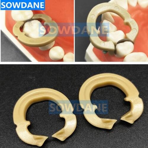Dental Resin Clamping Ring Separating Ring Sectional Contoured Metal Matrices Holder Matrix Fixed Clamp Autoclavable 134°C