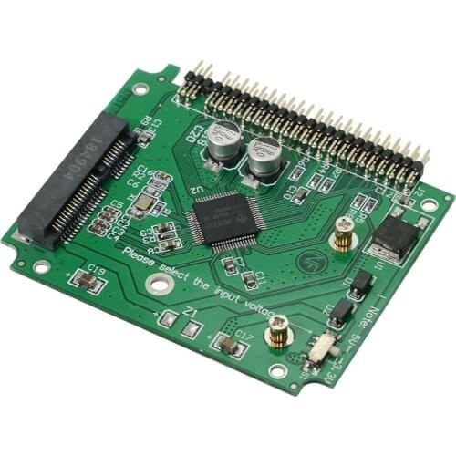 2.5 inch IDE 44pin to Low Profile Half-Heigh mSATA SSD Hard Disk Case Enclosure for Notebook Laptop