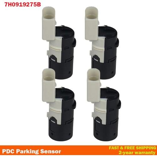 4Pcs 7H0919275E 7H0919275B PDC Parking Sensor For Audi A6 4B, C5 4F2, C6 4FH, C6 4F5, C6