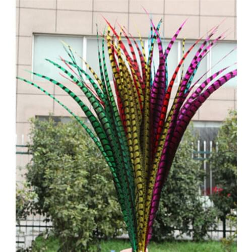 50pcs 36-40 inche / 90-100cm Lady Amherst pheasant feather feather pheasant feathers for the carnival party dress decoration DIY