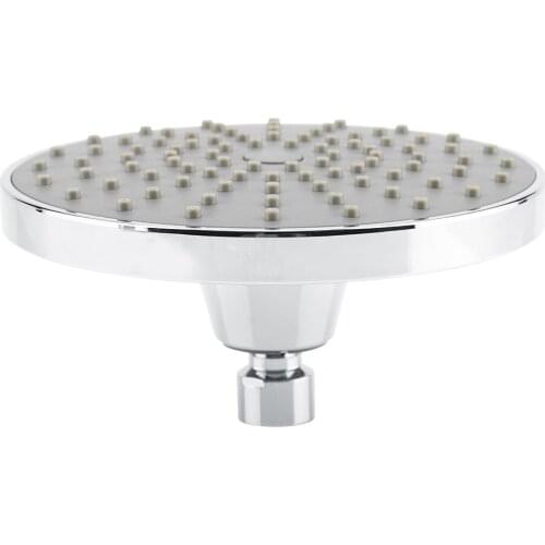 6inch Round High Pressure Rainfall Shower Head Chrome Plated Top Sprayer Bathroom Accessories For Any Standard Shower Arm