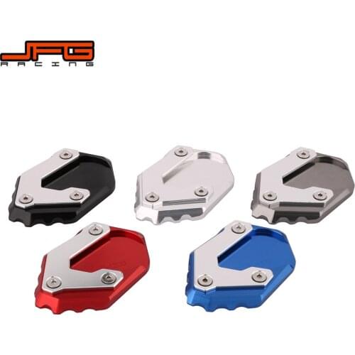 Motorcycle Aluminum Kickstand Foot Side Stand Extension Pad Support Plate For BMW R1200 GS LC 2013 2014 2015 2016 2017