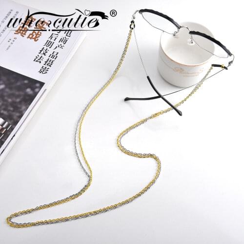WHO CUTIE New Gold Silver Sunglasses Chain Women Lanyard Strap Eye Glasses Accessories Lady Eyewear Chains Only Chain No Glasses