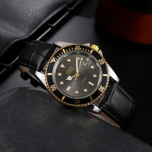 Men Watches Luxury Brand Men Leather Strap Casual Quartz Watch Men Stainless Steel Date Calendar Watches Relogio Masculino Clock