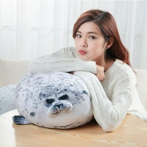 1pc Soft 30-80cm Soft Sea Lion Plush Toys Animal Seal Plush Stuffed Doll Baby Sleeping Pillow Kids Girls Gifts Animal Crossing