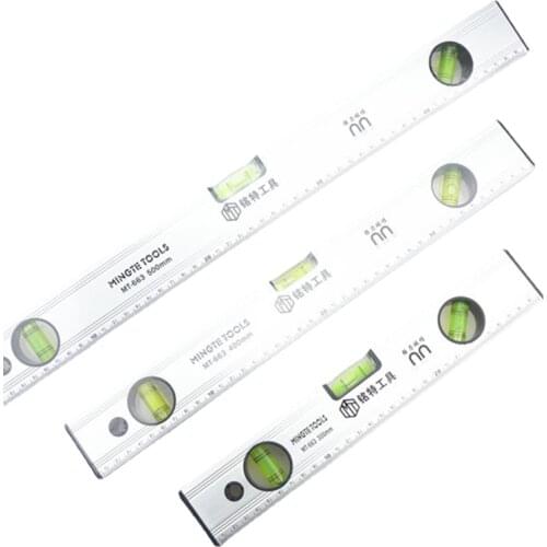 Precision level measuring instrument with scale Aluminum Alloy spirit level for Instrumentation 300-1000 mm Measuring tools