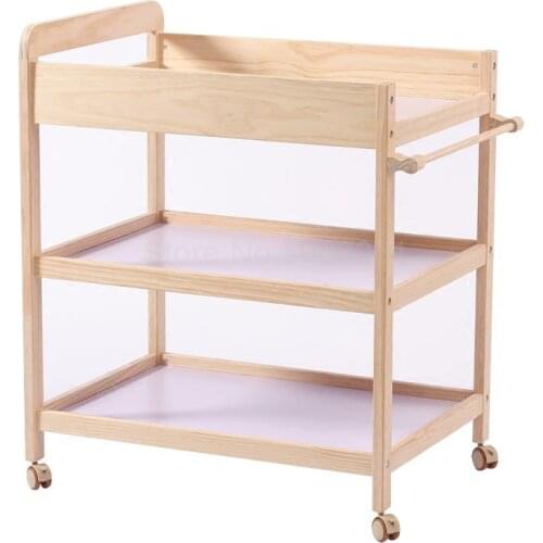 [national Shunfeng] Baby Diaper Table Nursing Table Touches And Accepts Baby Bed Mobile Solid Wood