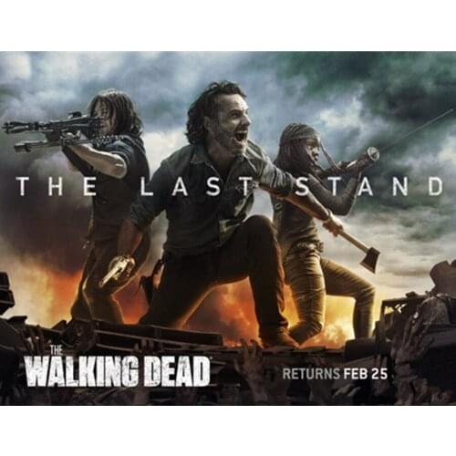 New 5D DIY Full Square Diamond embroidery “The walking dead” TV poster 3D Diamond embroidery Cross stitch mosaic Home Decor Art