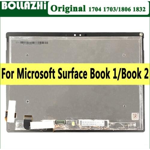 Original 13.5" LCD For Microsoft Surface Book 1 1703 1704 LCD Display Touch Screen Digitizer Assembly For Surface Book2 1806 LCD