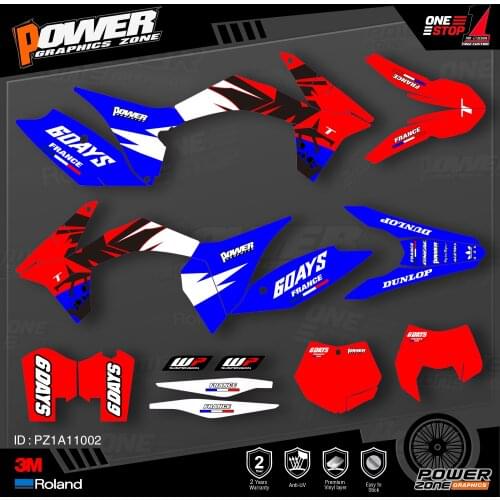 PowerZone Custom Team Graphics Backgrounds Decals 3M Stickers Kit For KTM SX SXF MX 11-12 EXC XCW Enduro 12-13 125 to 500cc 02