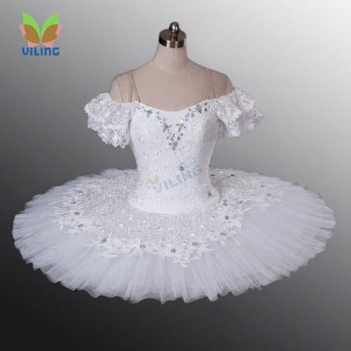 Professional ballet tutu skirt for women White swan lake ballet clothing for ballet dresses girl classical ballet costume