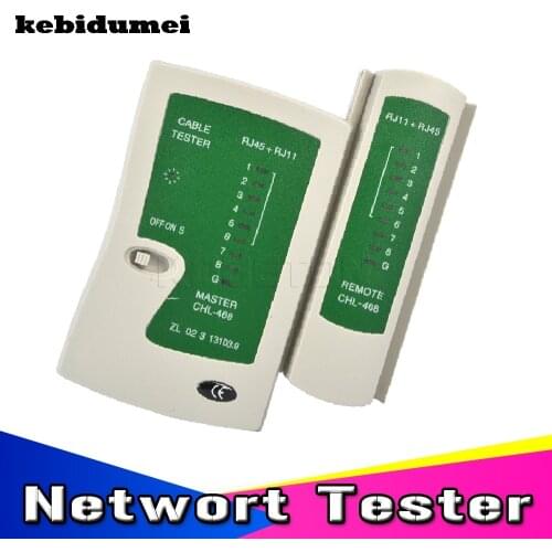 Kebidumei Network Cable Tester RJ45 RJ11Cat5 Cat6 LAN Cable Tester Networking Wire Telephone Line Detector Tracker Tool kit