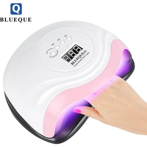 BLUEQUE 168W Nail Lamp UV Nail Baking Lamp Led Phototherapy Machine Fast Drying Nail Polish Nail Dryer Nail Art Tools