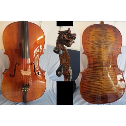 Yo-Yo Ma Model sleeping Concert cello 4/4 with dragon scroll #12967