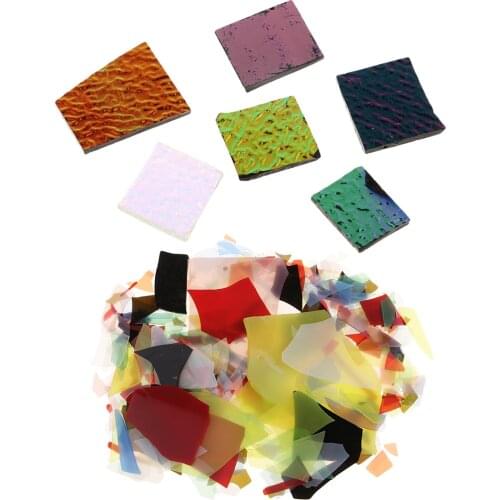 Jewelers Scrap Dichroic Glass 28g COE 90 Fusible Glass DIY Jewelry Pendant Tool